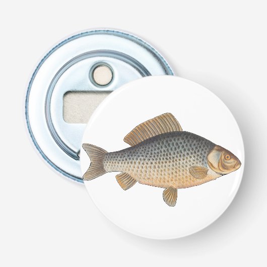 淡水魚の鯉の絵 栓抜き (正面)
