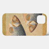 淡水魚の鯉の絵 Case-Mate iPhoneケース (裏面 (横))