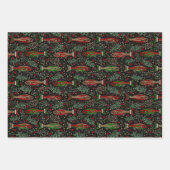 淡水魚スタイリッシュデザインマス魚釣り小 ラッピングペーパーシート (正面2)