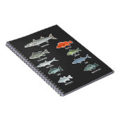 淡水魚タイプ魚釣り種漁師 ノートブック (右側)