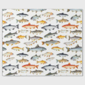 淡水魚ラッピング紙 ラッピングペーパー (フラット)