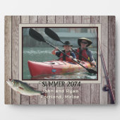 淡水魚釣り素朴額縁写真 フォトプラーク (正面)