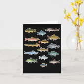 淡水魚魚釣り カード (黄色い花)