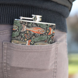 淡水魚，スタイリッシュデザイン，マス，魚釣り フラスク