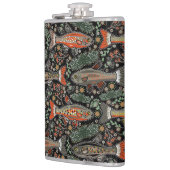 淡水魚，スタイリッシュデザイン，マス，魚釣り フラスク (左)