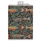 淡水魚，スタイリッシュデザイン，マス，魚釣り フラスク (裏面)