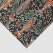 淡水魚，スタイリッシュデザイン，マス，魚釣り 薄葉紙 (詳細)