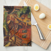 淡水&陳城浦/台湾ヴィンテージ美術料理 キッチンタオル (四つ折り)