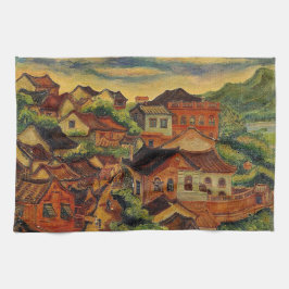 淡水&陳城浦/台湾ヴィンテージ美術料理 キッチンタオル