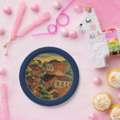 淡水&陳城浦/台湾ヴィンテージ美術紙P ペーパープレート (パーティー)