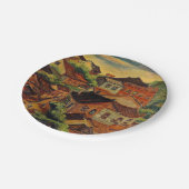 淡水&陳鄭浦/台湾ヴィンテージ芸術 ペーパープレート (アングル)