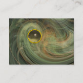 淡渦アガート黄色い灰色のオレンジ 名刺 (裏面)