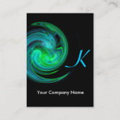 淡渦モノグラム鮮やかブラックブルー 名刺 (裏面)