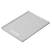 淡灰色パーソナライズされた梅毒 ノートブック (左側)