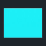 淡無地のいネオンアクア ポストカード<br><div class="desc">明る白熱［赤熱］光を放つく明るい水色が自分の名前、イニシャル、カスタマイズ引用文、ロゴ、写真などを使って、自分の名前やお気に入りの個人設定を行うことができます。</div>