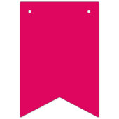 淡無地の色濃いピンク色 バンティングフラッグ (第2の旗)