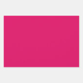 淡無地の色濃いピンク色 ラッピングペーパーシート (正面2)