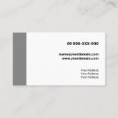 淡白の透コンテンポラリー過性 名刺 (裏面)