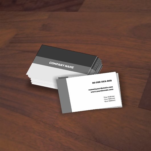 淡白の透コンテンポラリー過性 名刺