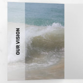 淡白の透モダン過性 三つ折りカード (内部最初)