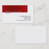 淡紅白プロフェッショナル名刺 名刺 (正面/裏面)