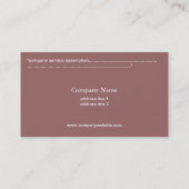 淡紅菊 名刺 (裏面)