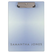 淡紫色 簡単 無地 オーダーメイド 名前 クリップボード (正面)