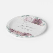 淡紫色 花卉 雅致 植物学 ペーパープレート (アングル)