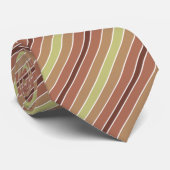 淡緑とピンク数々の色のパタストライプのーン ネクタイ (ロール)