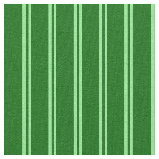 淡緑と濃い緑の線のパターン ファブリック (クローズアップ)