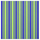 淡緑と青の線のパターン ファブリック (見本)