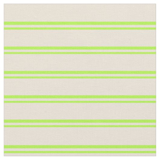 淡緑色とビスク色の線 ファブリック (クローズアップ)