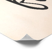 淡緑色のアボカドが水彩で生き生きとした果物 ポスター (角)