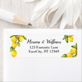 淡緑色のイエローレモン ラベル (インサイチュ)