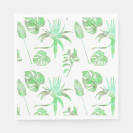 淡緑色の水色の熱帯離れナプキン スタンダードランチョンナプキン