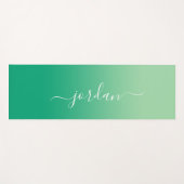 淡緑色ミニマルから淡緑色へのグラデーションスクリプト名 ヨガマット (正面(横))