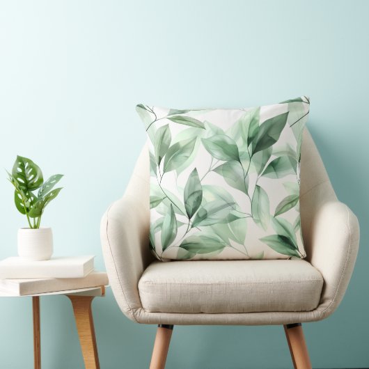 淡緑色淡い色のの水色の離れ緑色 クッション (椅子)