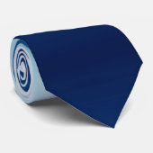 淡色から濃い海青グラデーション ネクタイ (ロール)