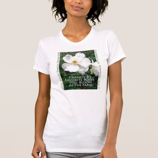 淡色のワイシャツのためのデザインは上がりました Tシャツ (正面)