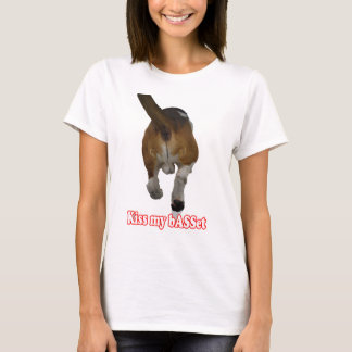 淡色の服装-私のバセット犬に接吻して下さい Tシャツ