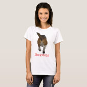 淡色の服装-私のバセット犬に接吻して下さい Tシャツ (正面フル)