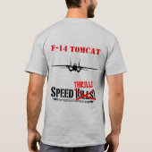 淡色のF-14ワイシャツ- Tシャツ (裏面)