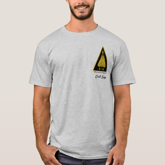 淡色のF-14雄猫- Tシャツ (正面)