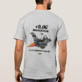 淡色のF-16ワイシャツ- Tシャツ (裏面)