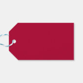 淡色無地のマルーンワイン赤 ギフトタグ (裏面横)