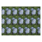 淡青かわいらしあじさい花 テーブルクロス (正面(横))