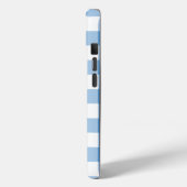 淡青と白のギンガムパターン Case-Mate iPhoneケース (裏面 / 左)