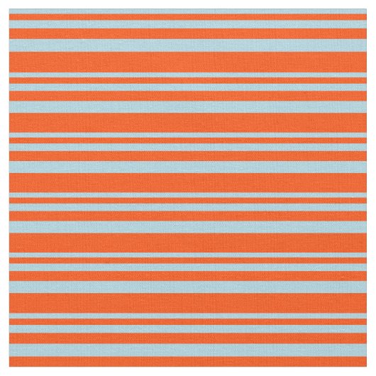 淡青と赤の線 ファブリック (クローズアップ)