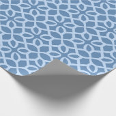 淡青東洋の幾何学模様 ラッピングペーパー (角)