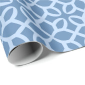 淡青東洋の幾何学模様 ラッピングペーパー (ロールコーナー)